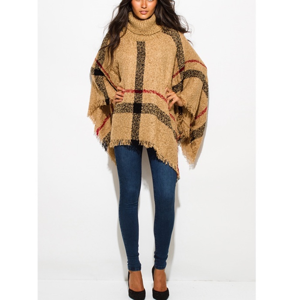 💗 TURTLENECK PONCHO - Picture 6 of 7